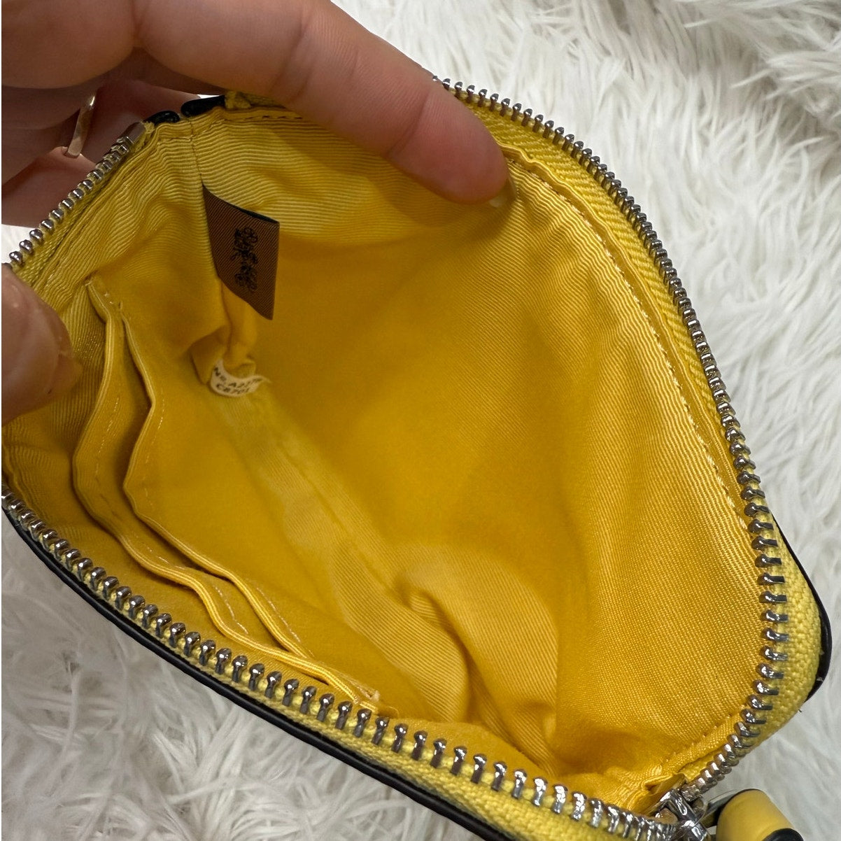 COACH Floral Zip Wristlet