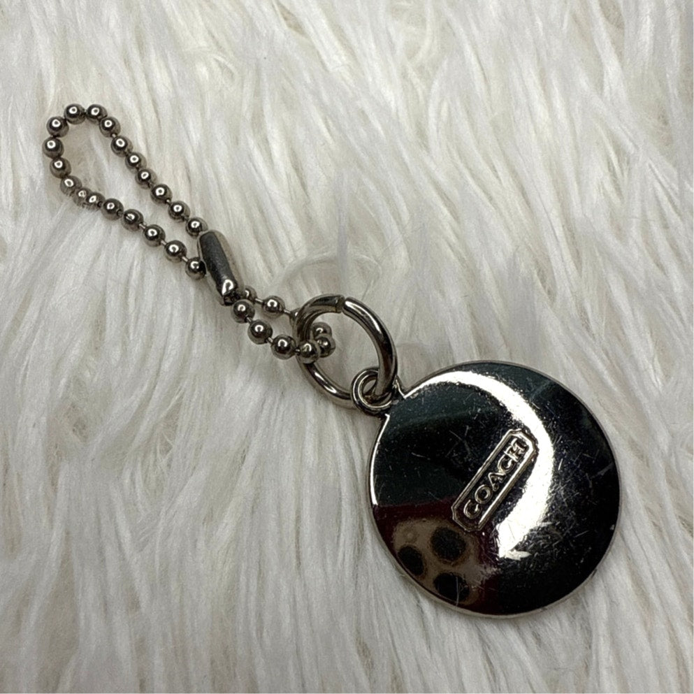 1" Coach Metal Circle Replacement Hangtag Hang Tag Bag Charm