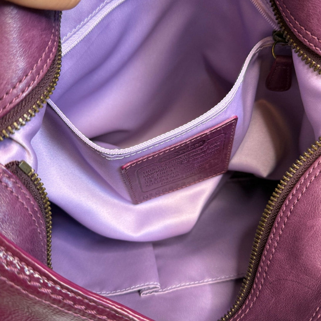 y2k COACH Patent Leather Hobo Shoulder bag Crossbody