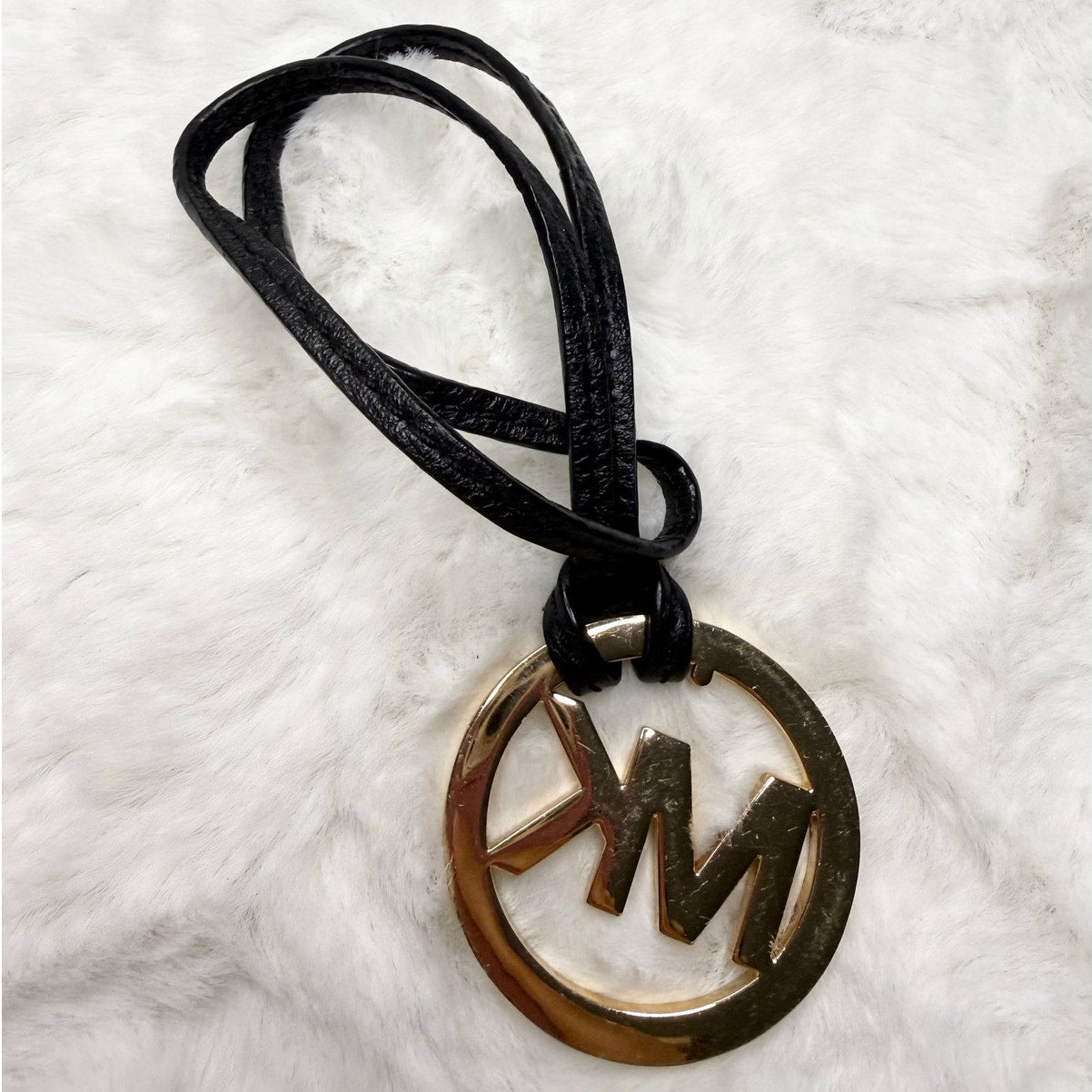 Michael Kors Black key fob bag charm