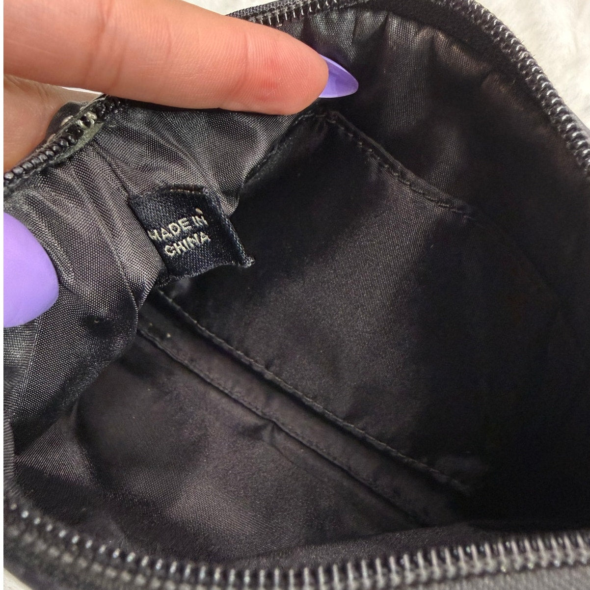 COACH Black and Gray Signature Canvas Wristlet