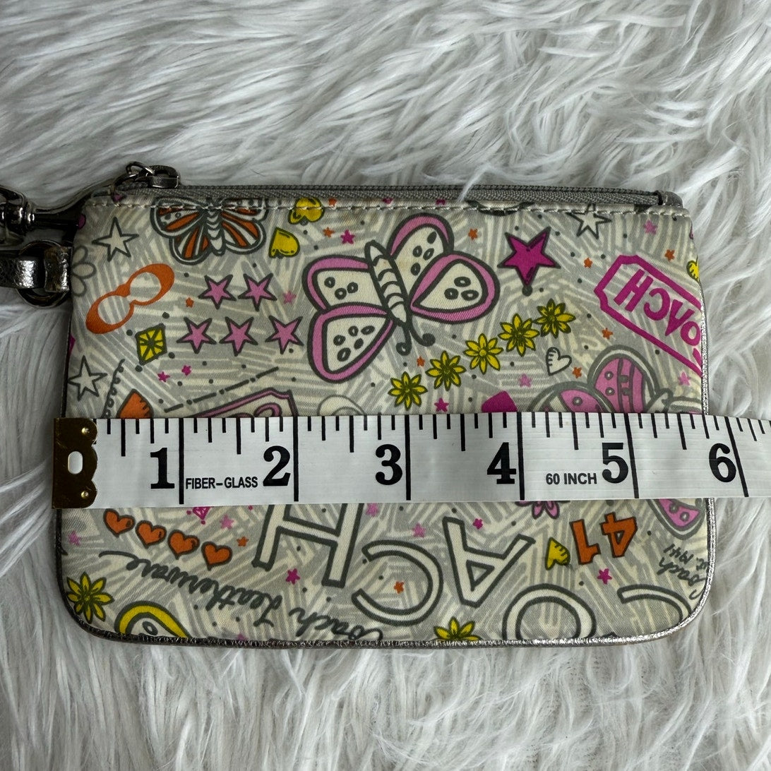 y2k COACH Limited Edition Poppy Graffiti Wristlet