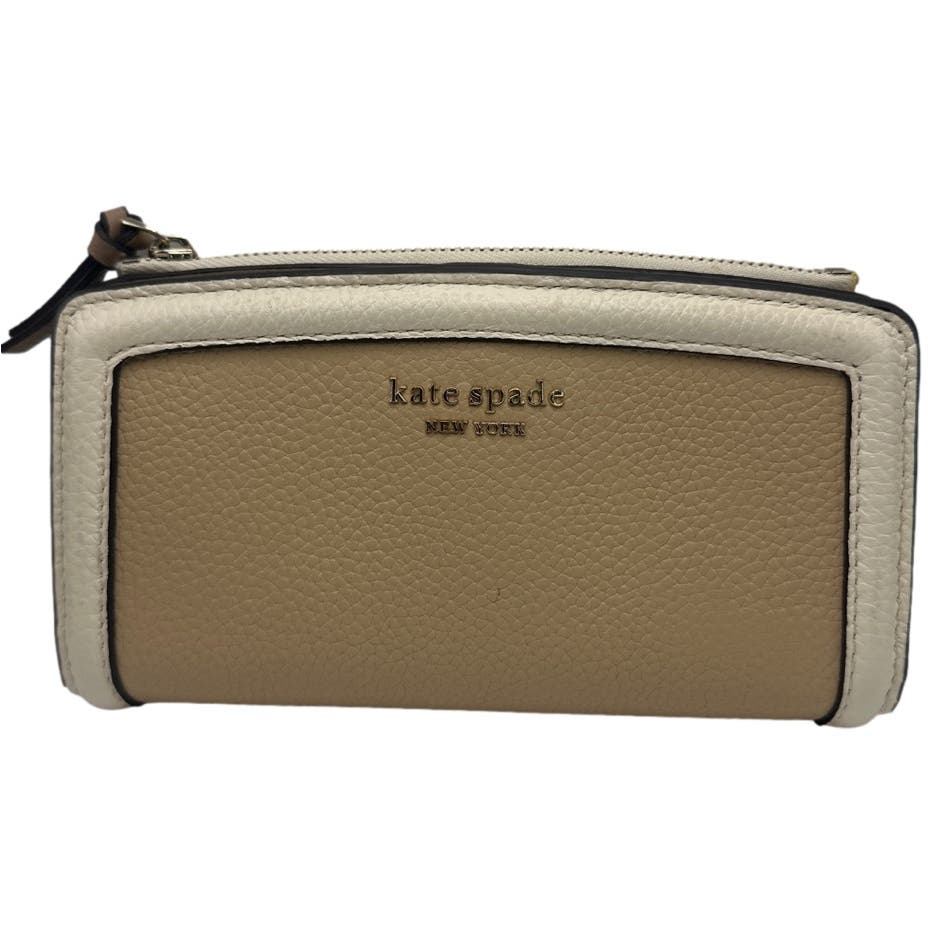 NWT Kate Spade New York Colorblocked Pebbled Leather Slim Wallet