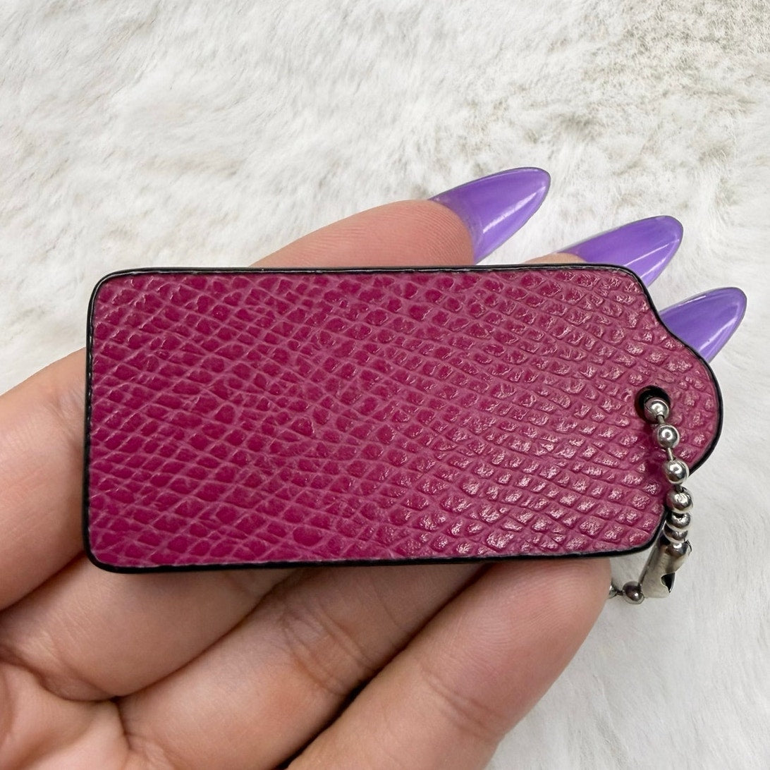 2" COACH Fob Bag Charm Hang tag Hangtag