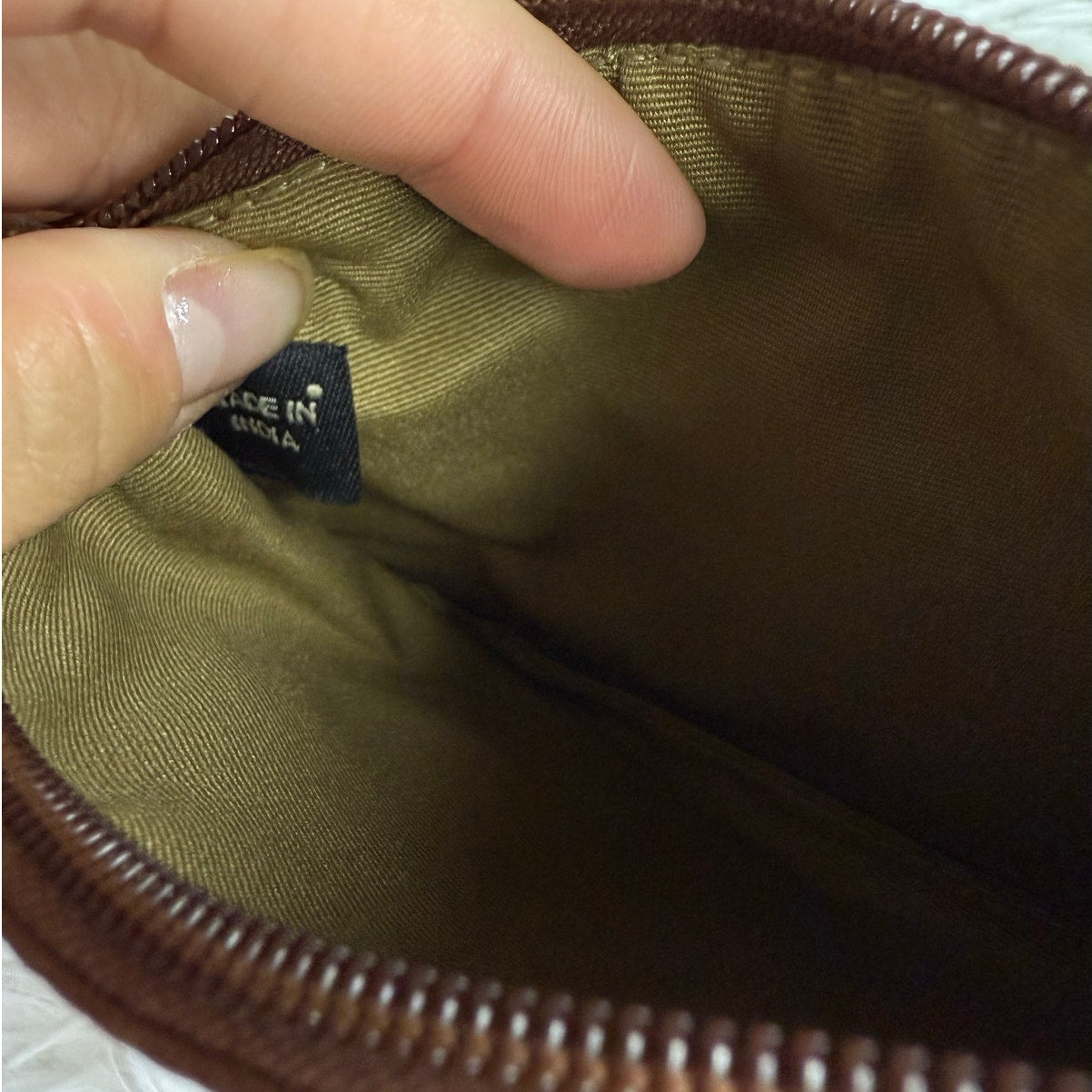 y2k COACH Leatherware Brown Wristlet