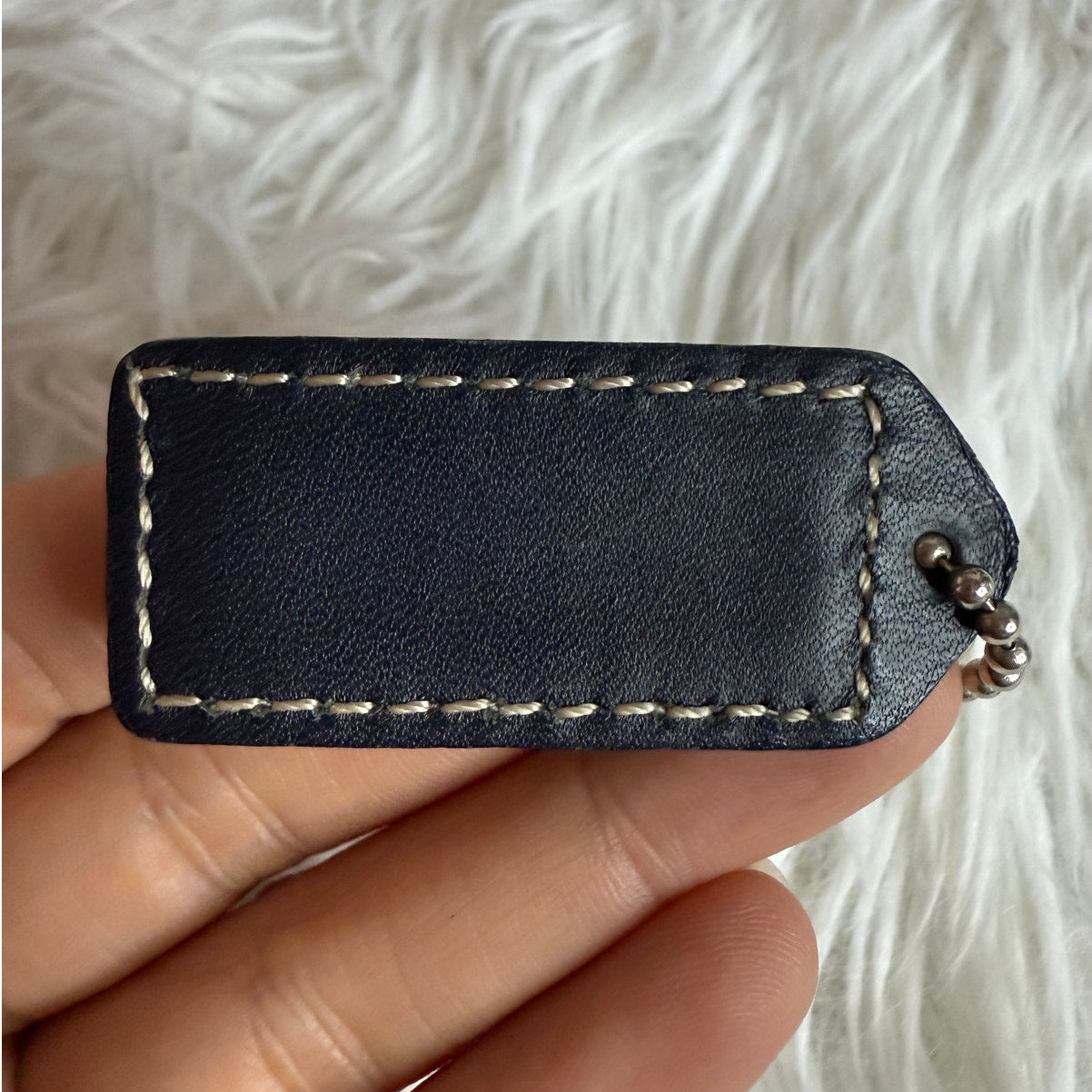 1.5" y2k COACH Vintage Fob Bag Charm Hang tag Hangtag