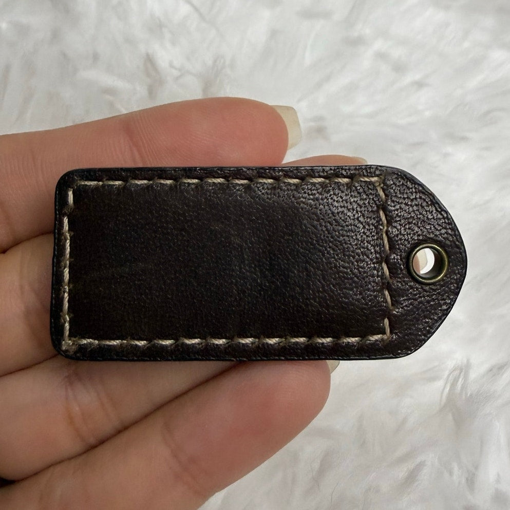 1.5” COACH Fob Bag Charm Hang tag Hangtag