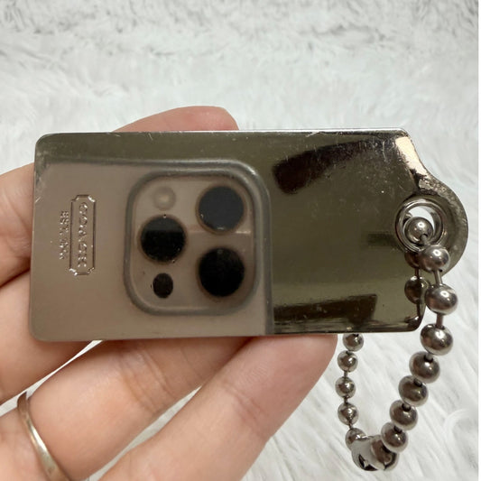 2.5" COACH Metal Thick Fob Bag Charm Hang tag Hangtag