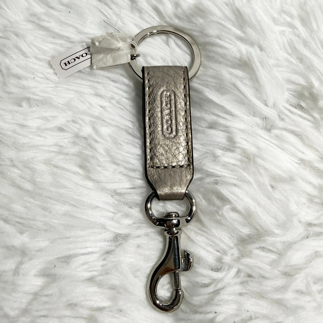 NWT y2k COACH Double Turnlock Bag Charm Key Fob