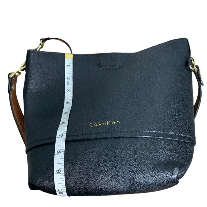 CALVIN KLEIN Black and Brown Crossbody and Wristlet
