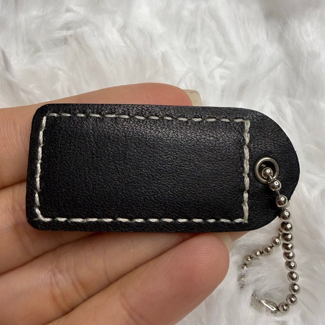 1.5" y2k COACH Fob Bag Charm Hang tag Hangtag