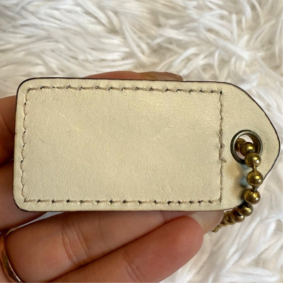 2.5" COACH Fob Bag Charm Hang tag Hangtag