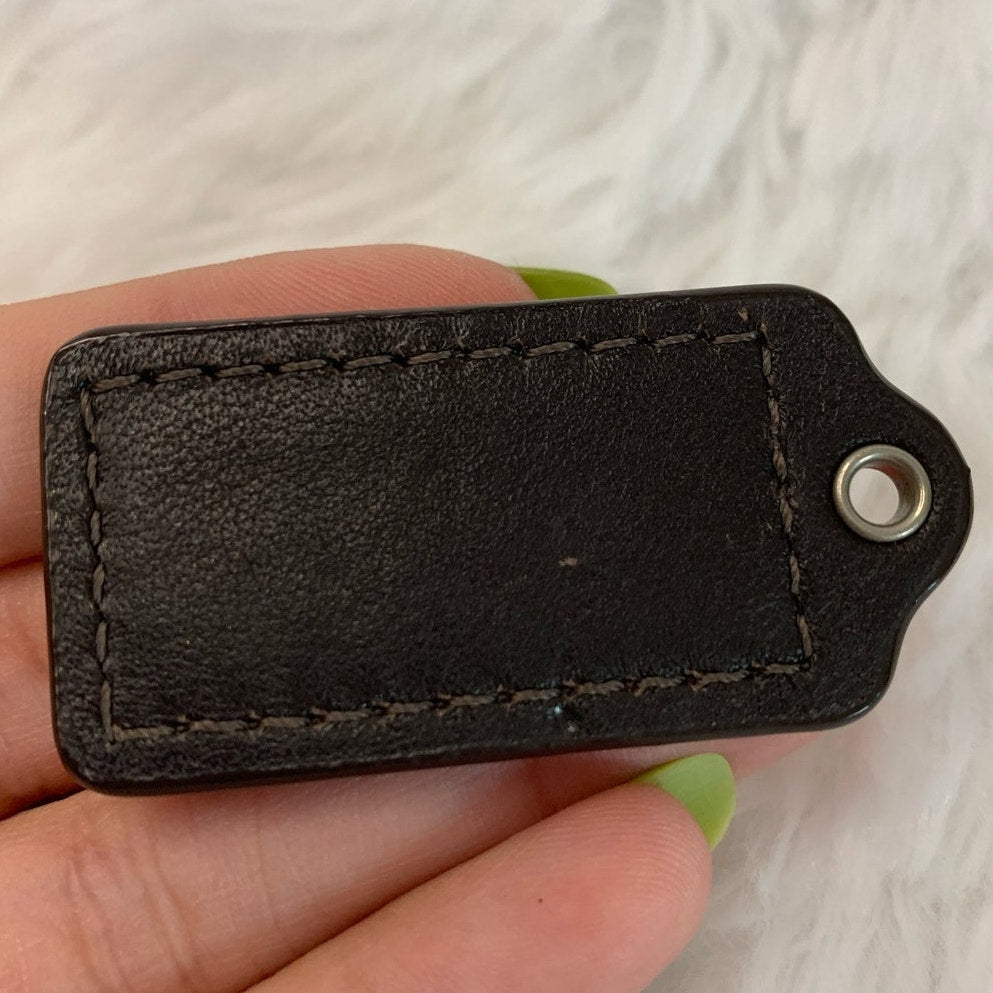 1.5" COACH Fob Bag Charm Hang tag Hangtag