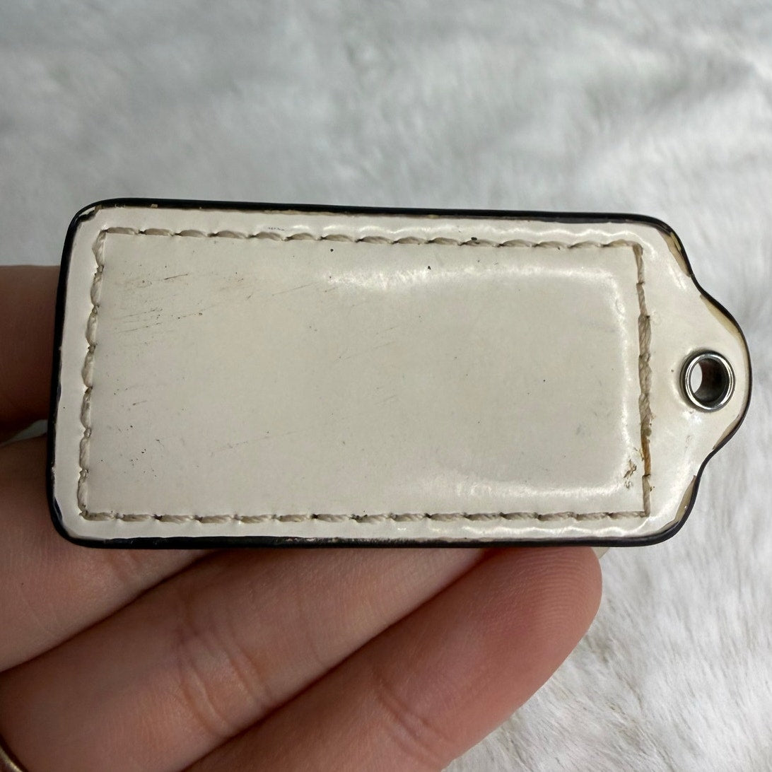 2" COACH Fob Bag Charm Hang tag Hangtag