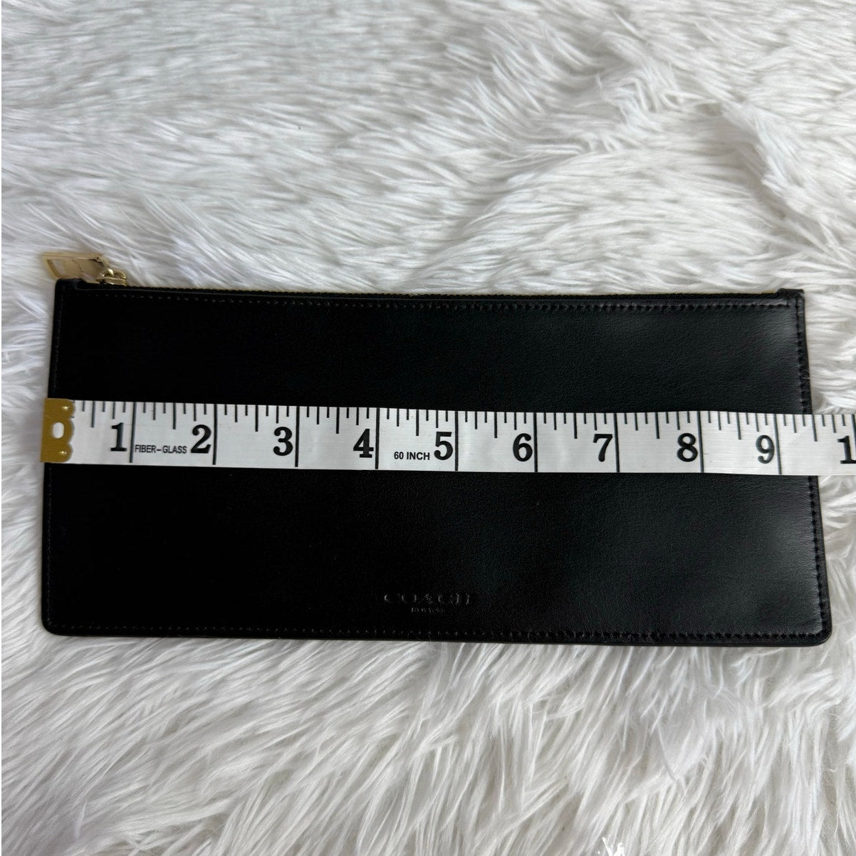 COACH Black Slim Case Pouch