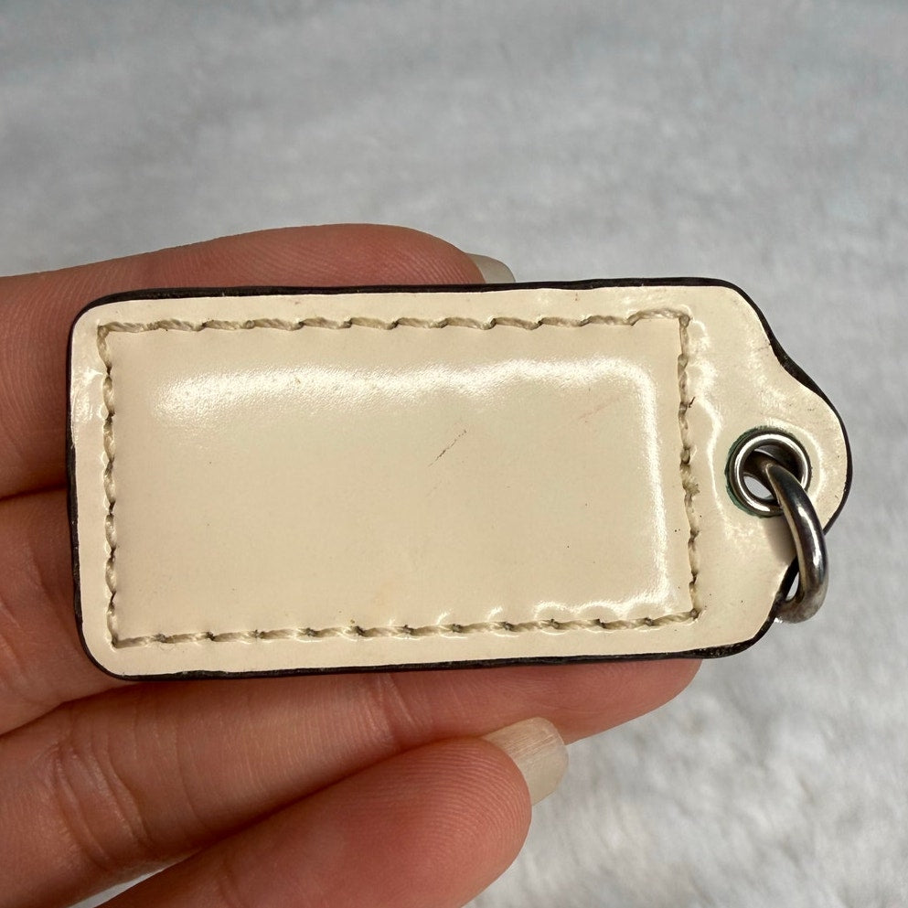 1.5" COACH Fob Bag Charm Hang tag Hangtag