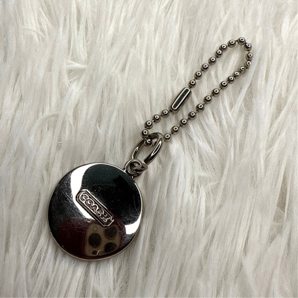 1" Coach Metal Circle Replacement Hangtag Hang Tag Bag Charm