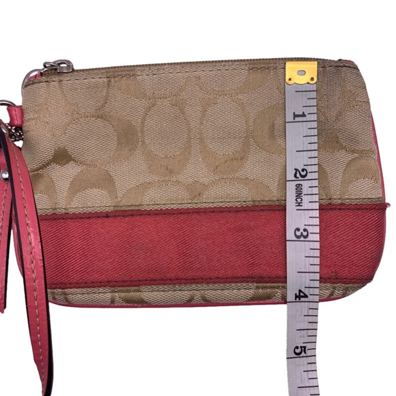 SALE COACH Canvas Wristlet