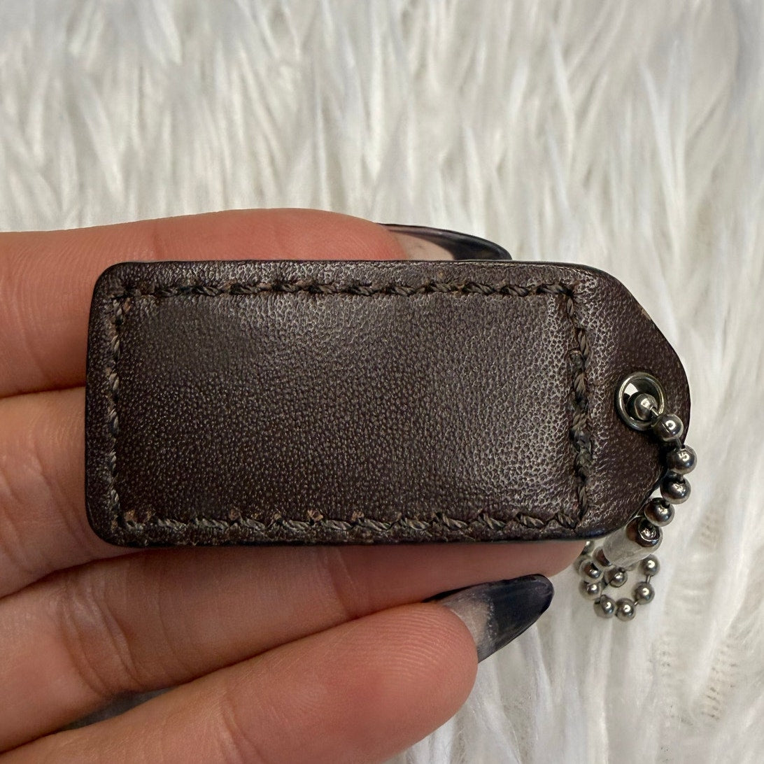 1.5" y2k COACH Fob Bag Charm Hang tag Hangtag