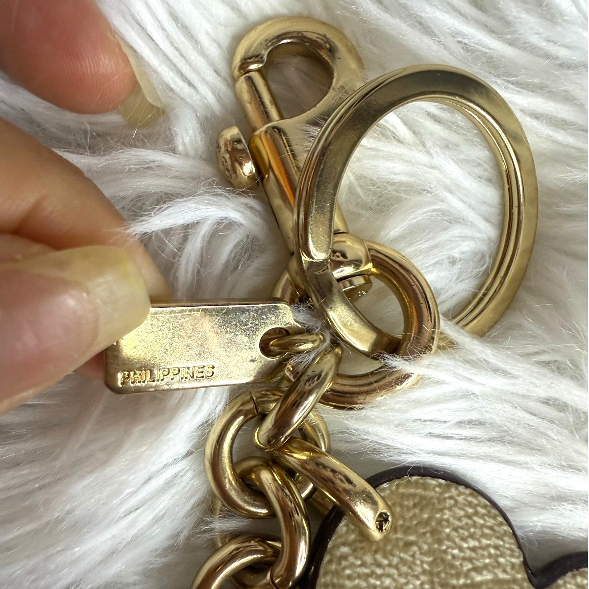 Coach Studded Heart Applique Bag Charm F40696