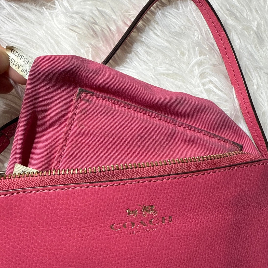 SALE COACH Fuchsia Wristlet
