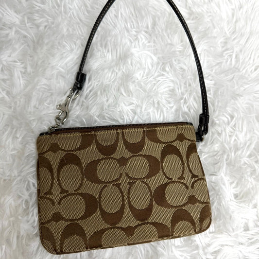 Coach Brown Wristlet