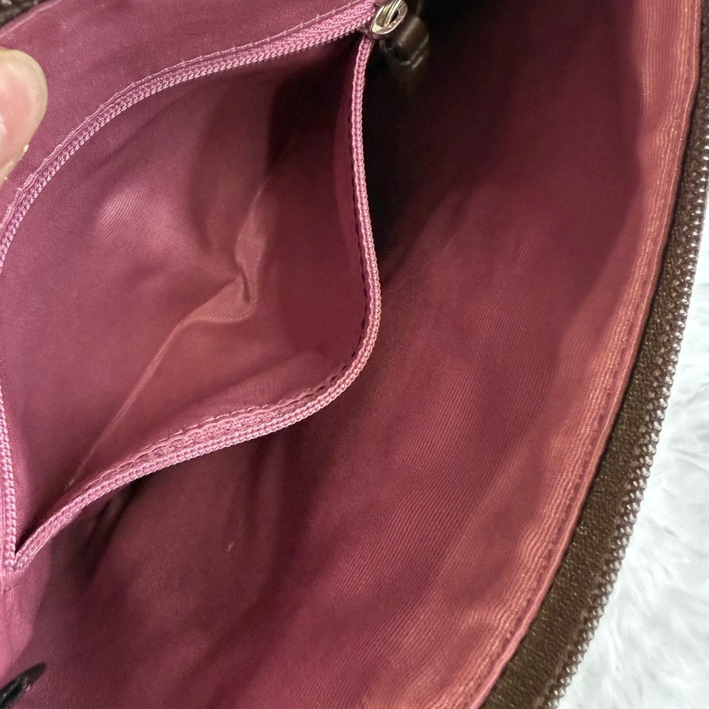 COACH Brown Hamilton Pebbled Leather Crossbody