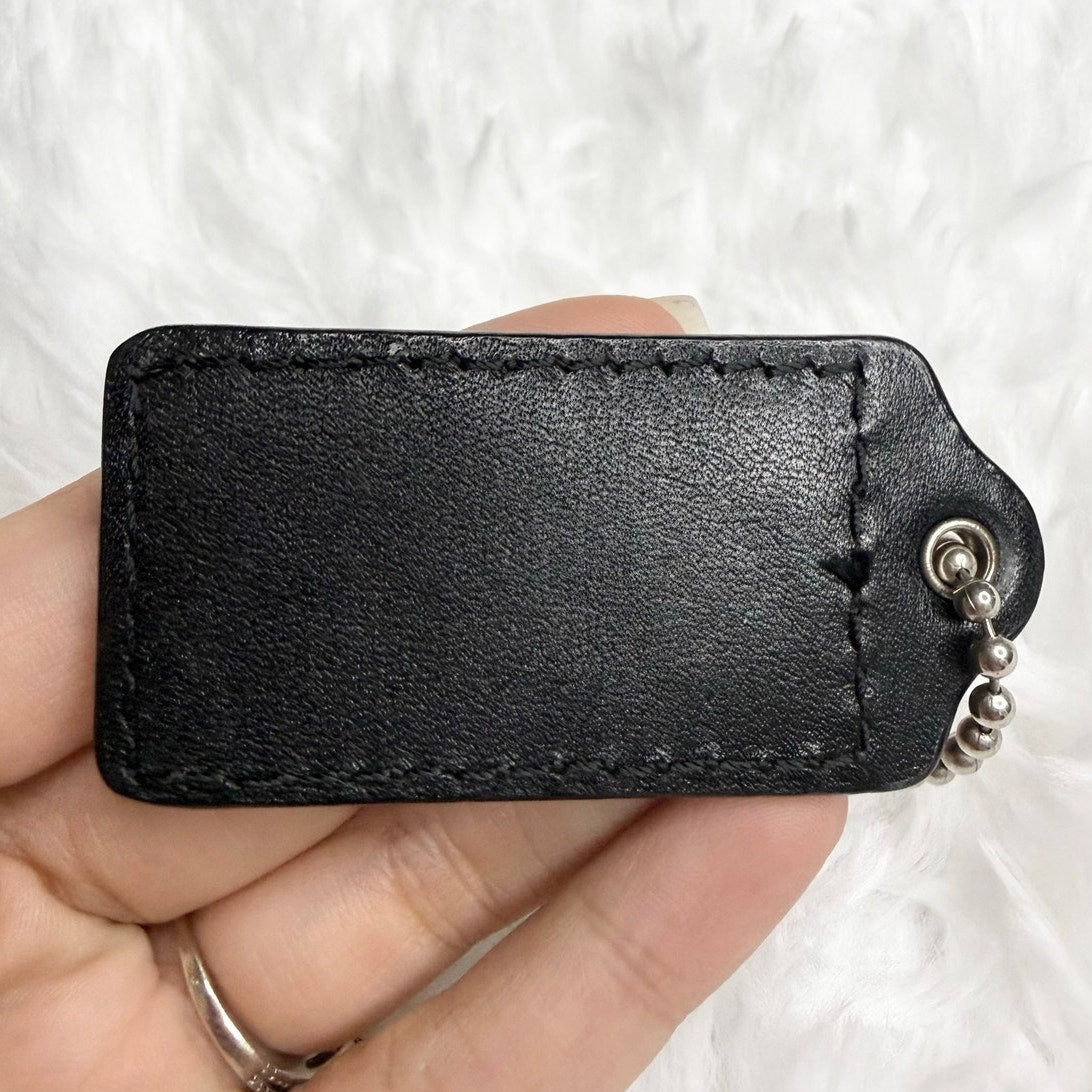 2” COACH Fob Bag Charm Hang tag Hangtag