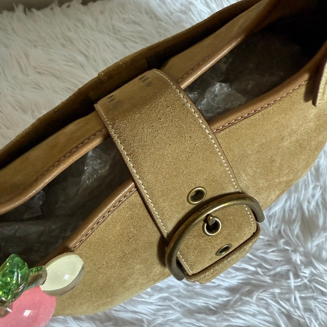 y2k COACH Vintage Tan Soho Double Strap Shoulder Bag Purse