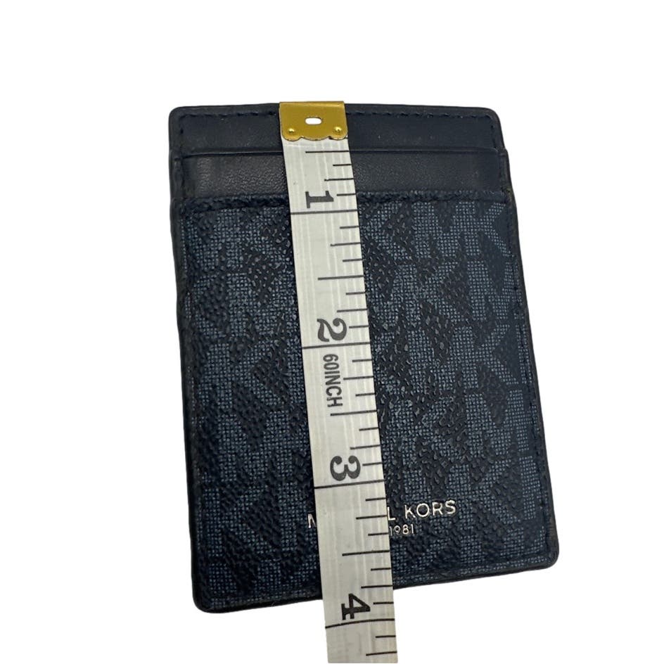 Michael Kors Navy Signatue Jet Set Card Holder