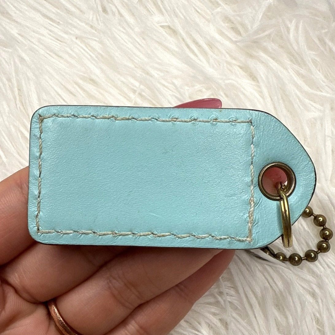 2.5" y2k COACH Vintage Fob Bag Charm Hang tag Hangtag