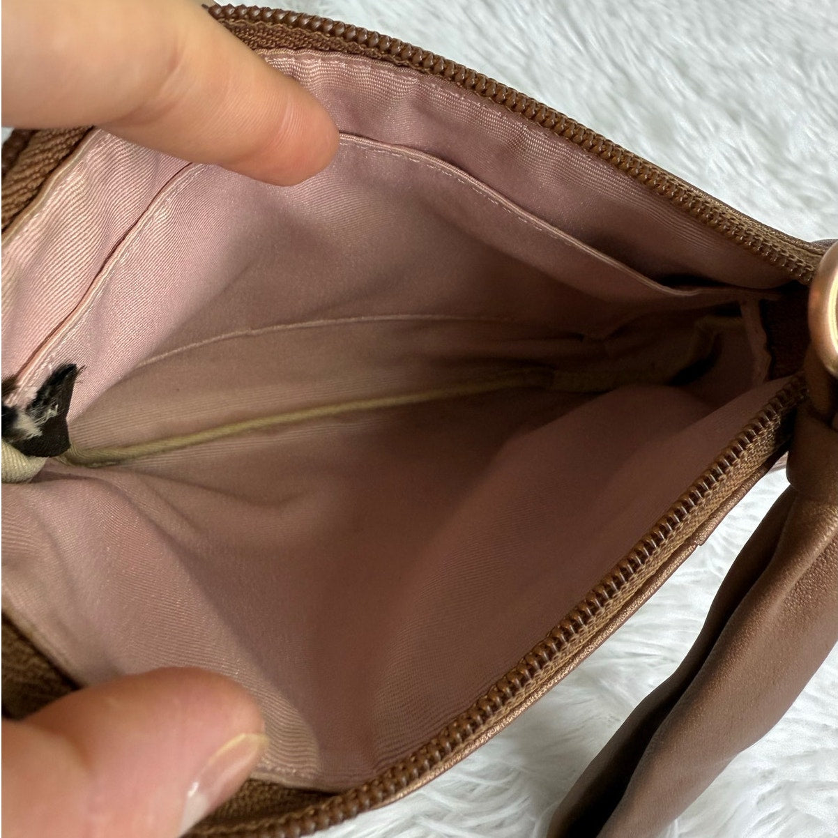 COACH Par Brown Wristlet