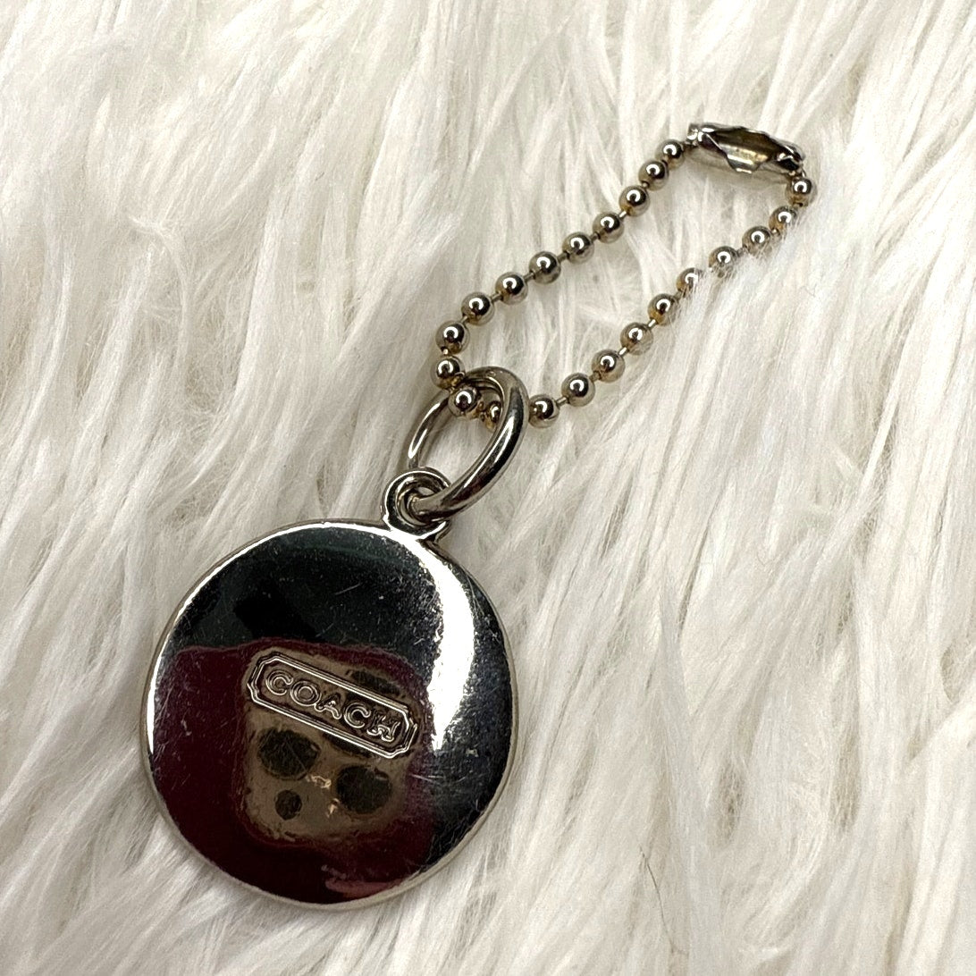1" Coach Metal Circle Replacement Hangtag Hang Tag Bag Charm