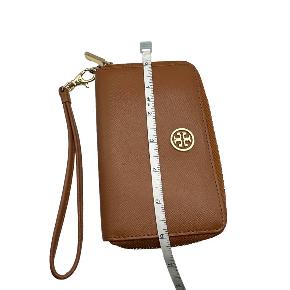 TORY BURCH Brown Zip Around Wallet