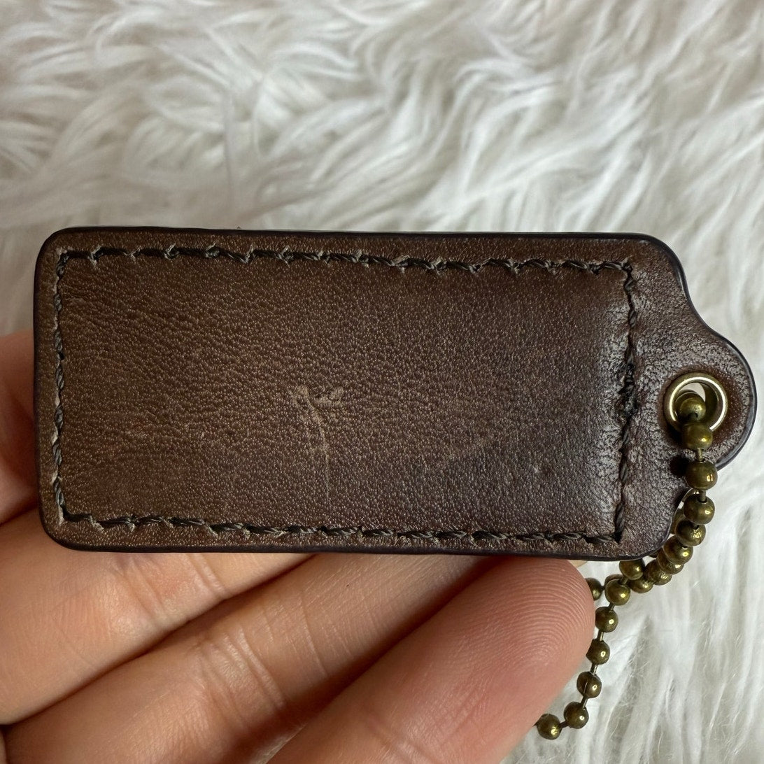 2" COACH Fob Bag Charm Hang tag Hangtag