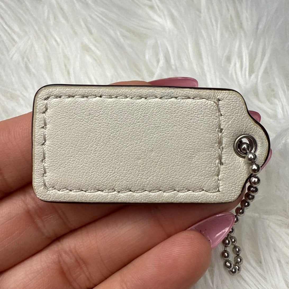 1.5" COACH Fob Bag Charm Hang tag Hangtag