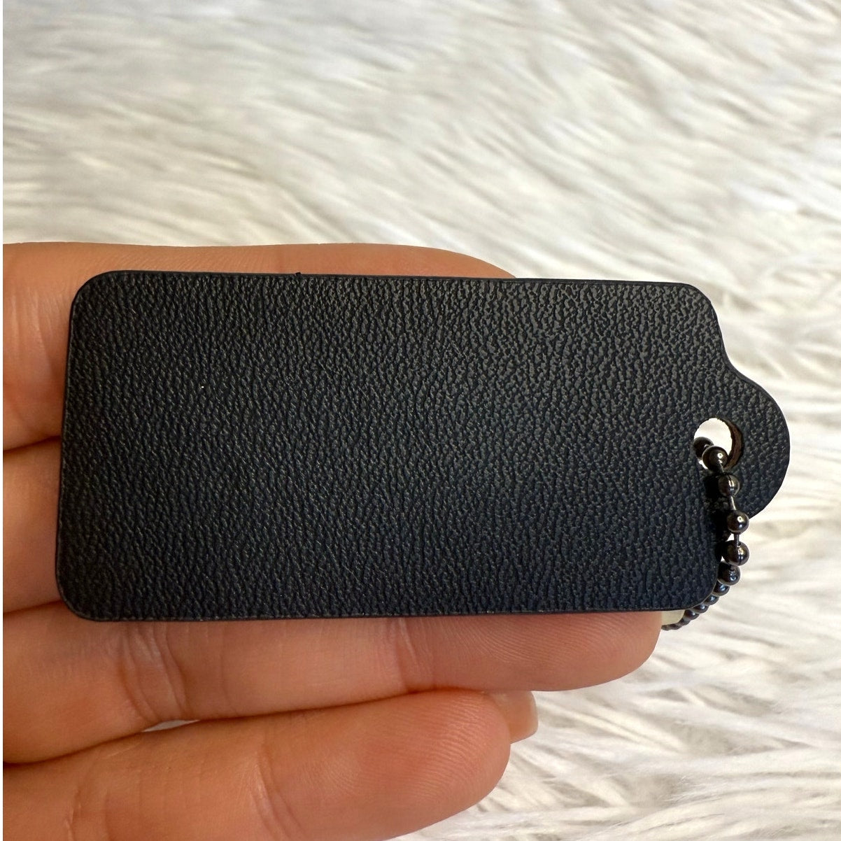 COACH Black Fob Bag Charm Hang tag Hangtag
