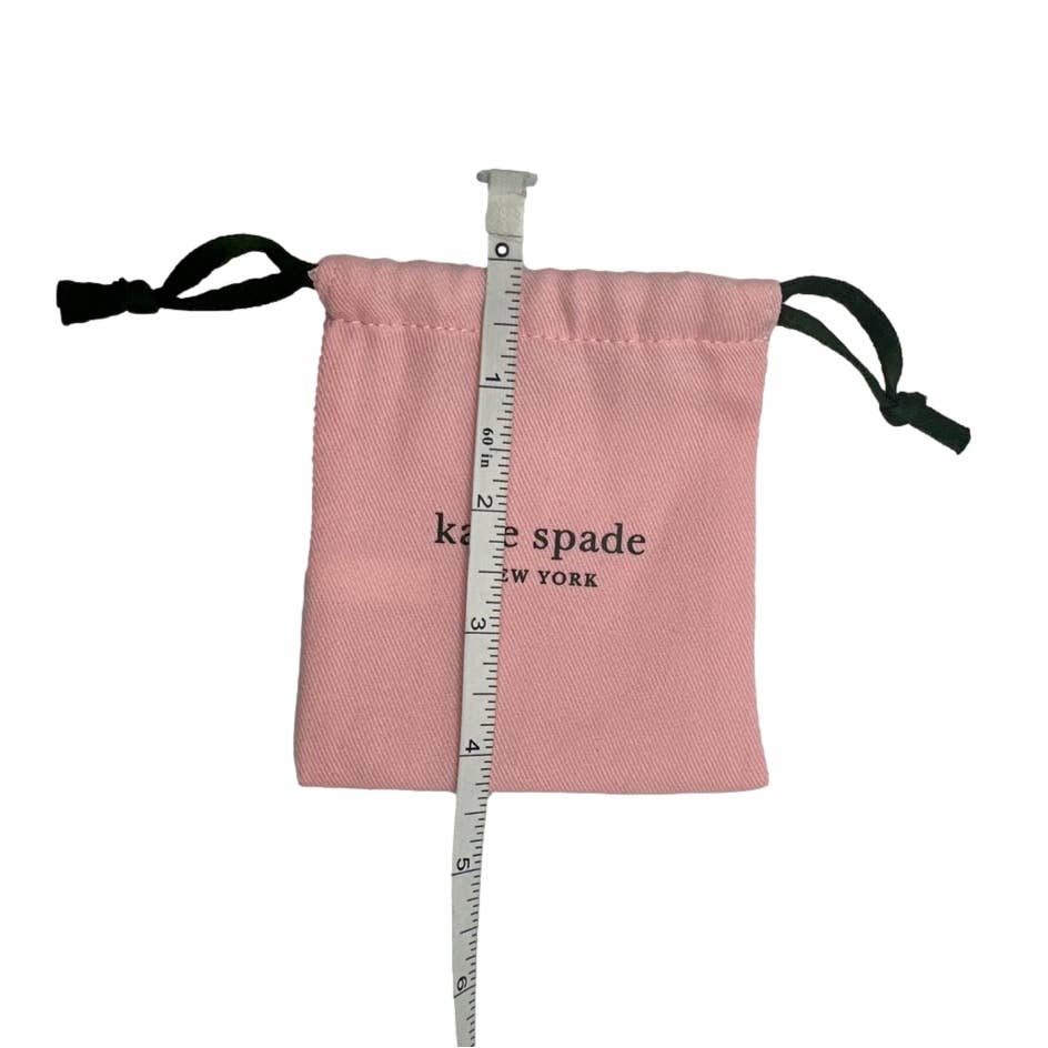 Kate Spade Small Pink Black Foil Pink Drawstring Jewelry Accessories Dust Bags