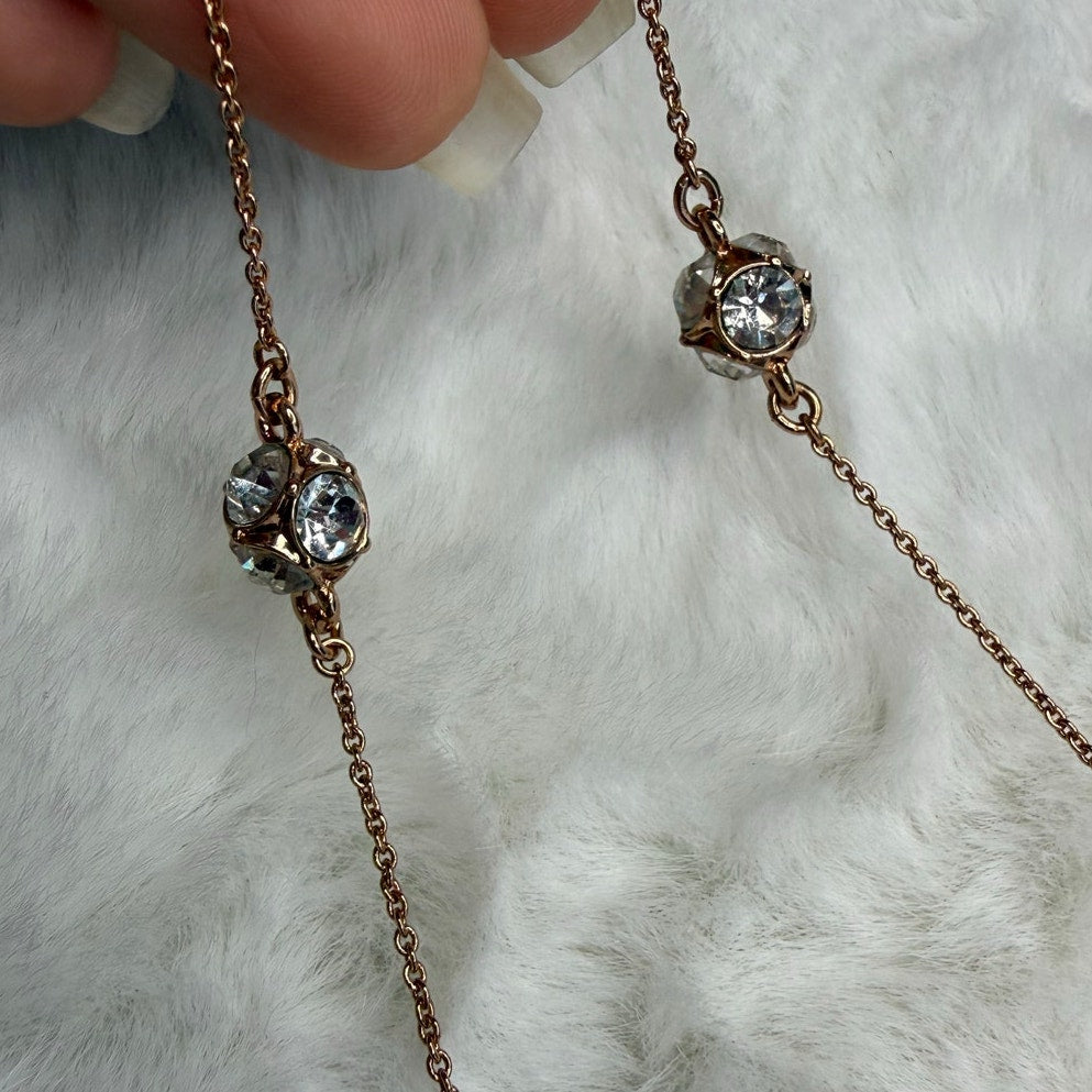 KATE SPADE New York Gold Plated Rose Patin Rise and Shine Necklace