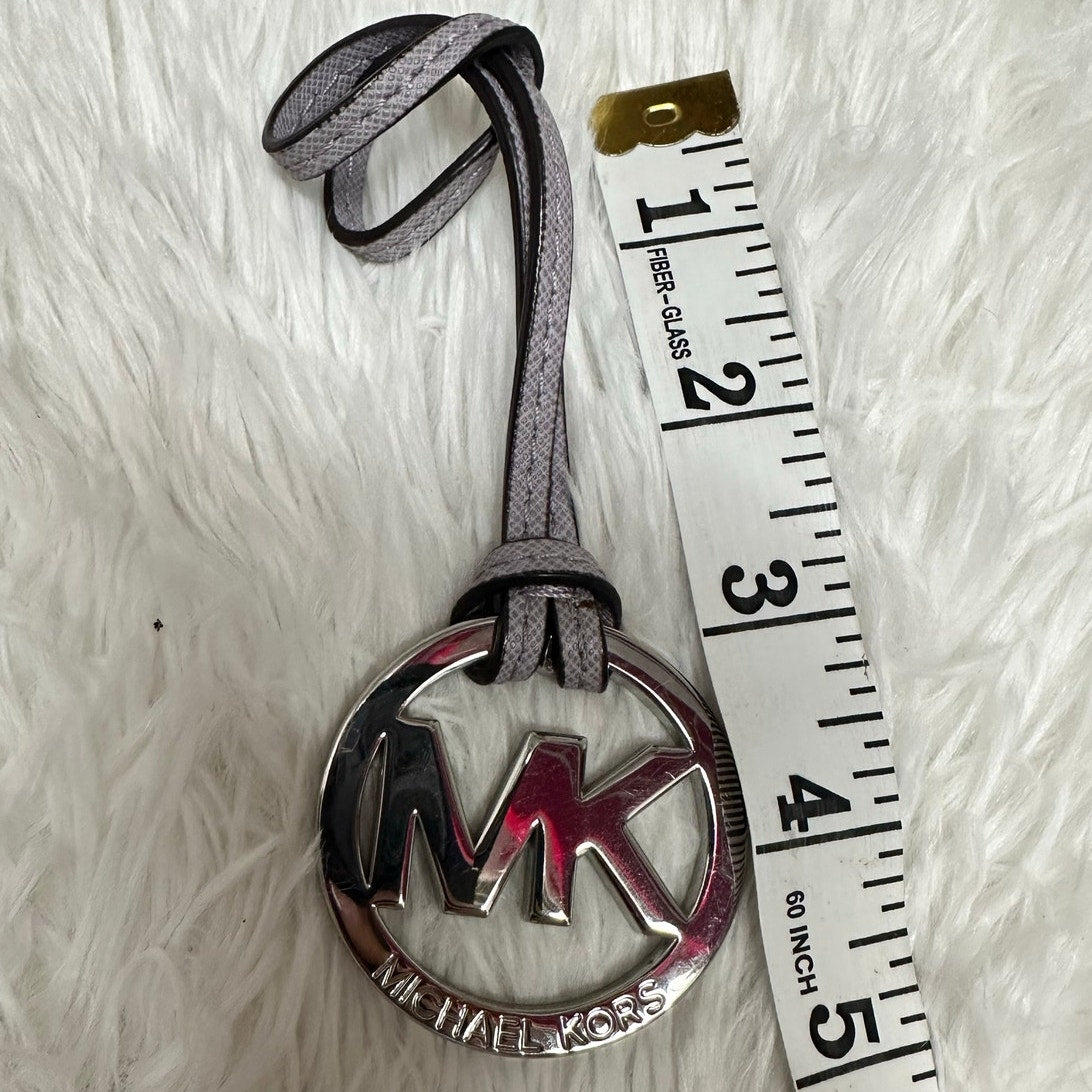 Michael Kors Silver Gray Logo Bag Charm