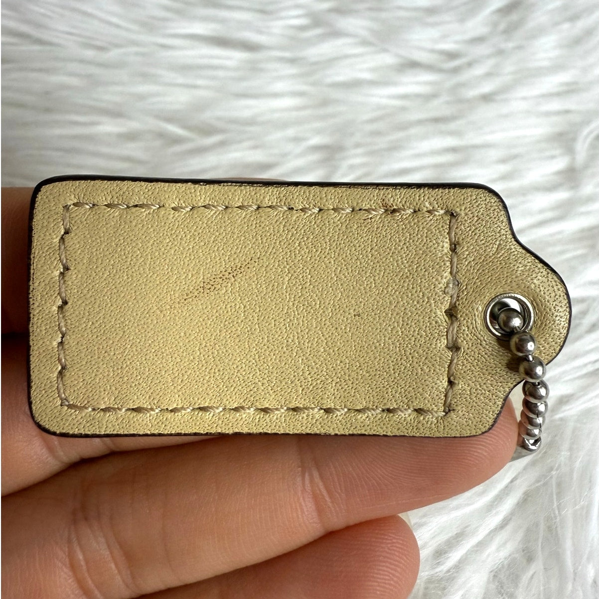 1.5" COACH Fob Bag Charm Hang tag Hangtag