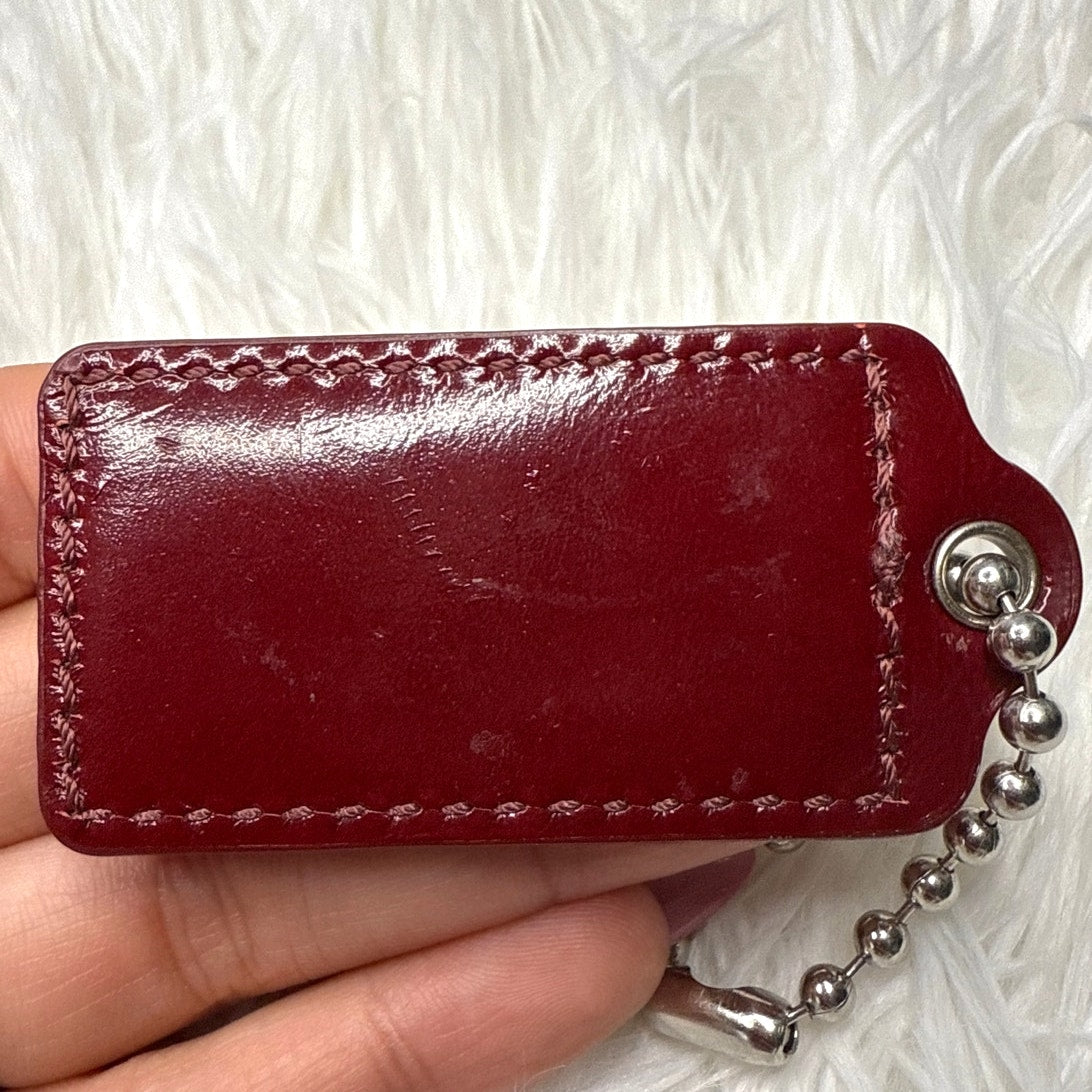 2" COACH Fob Bag Charm Hang tag Hangtag