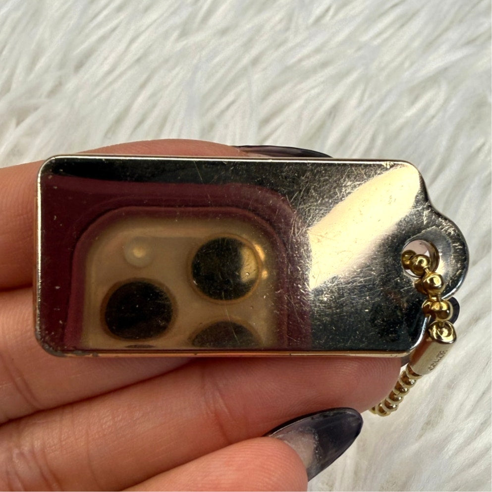 1.5" COACH Fob Bag Charm Hang tag Hangtag