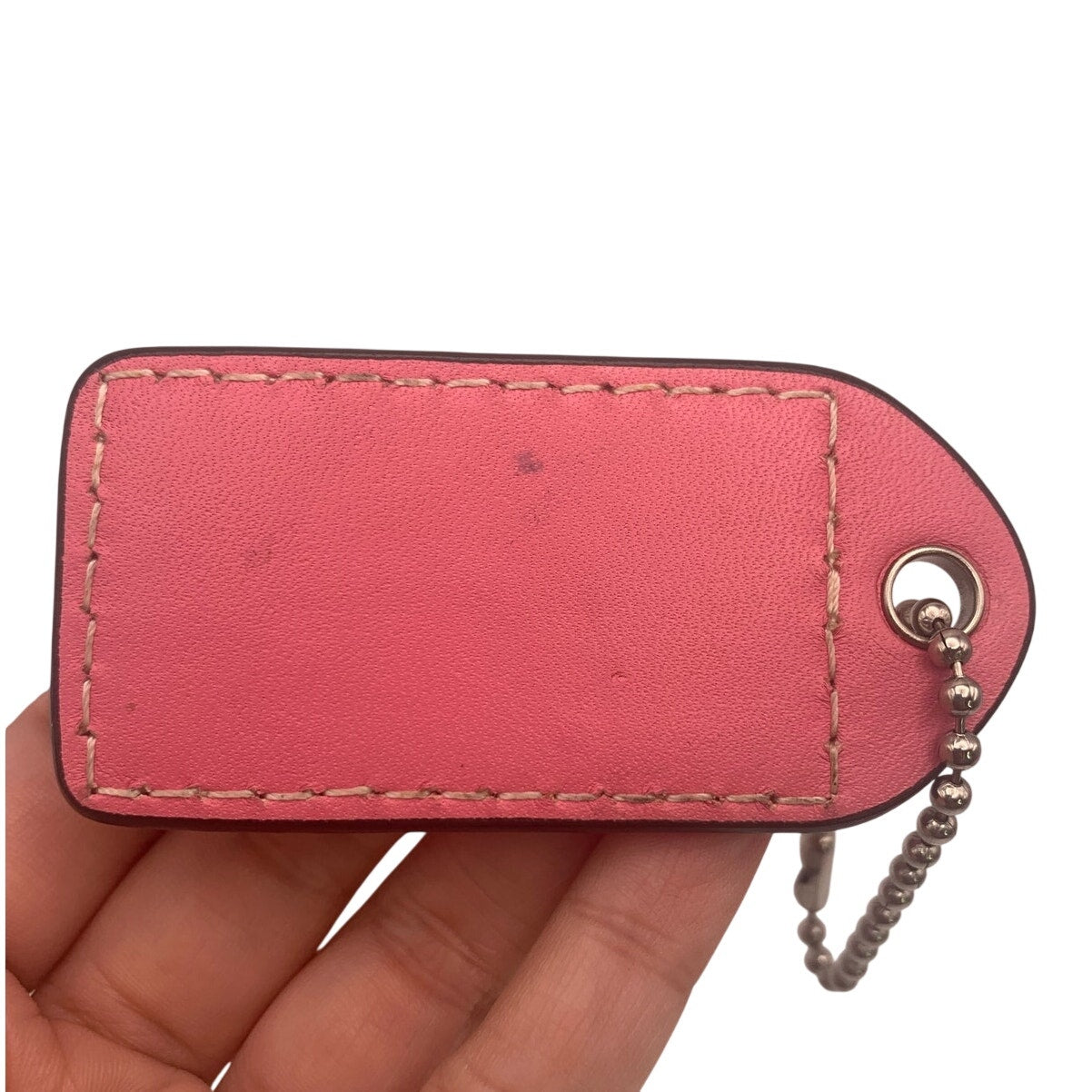 2.5" y2k COACH Vintage Fob Bag Charm Hang tag Hangtag