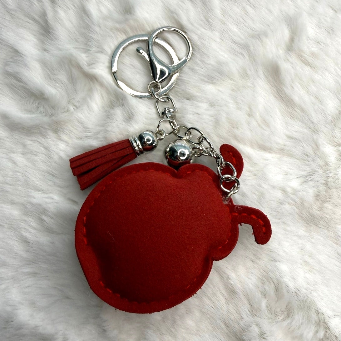 Ladybug Red Rhinestone Key Charm Tassel Bag Charm Fashion Bag