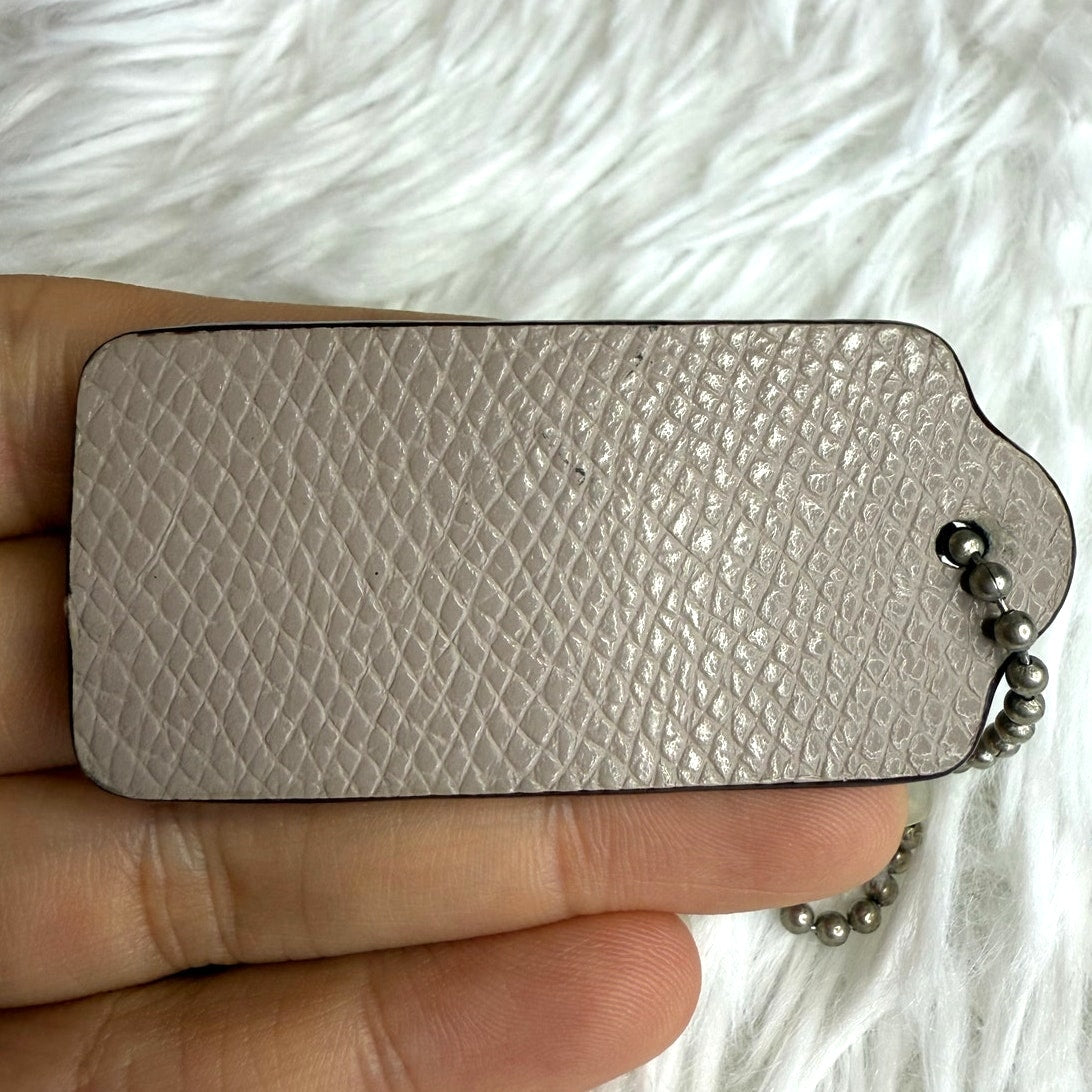2" COACH Fob Bag Charm Hang tag Hangtag