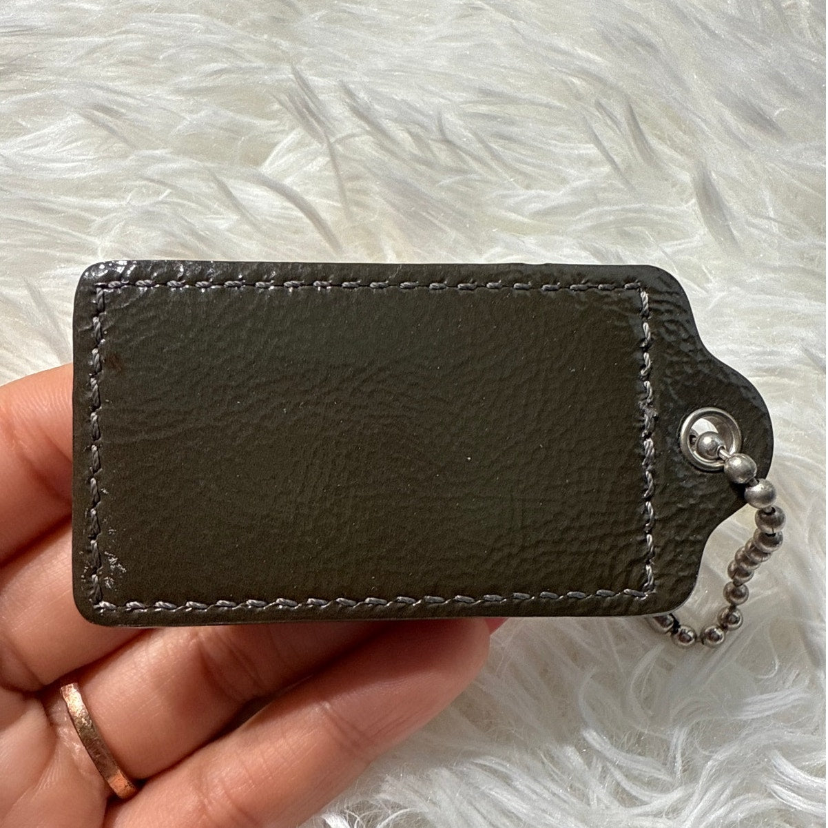 2.5” COACH Fob Bag Charm Hang tag Hangtag