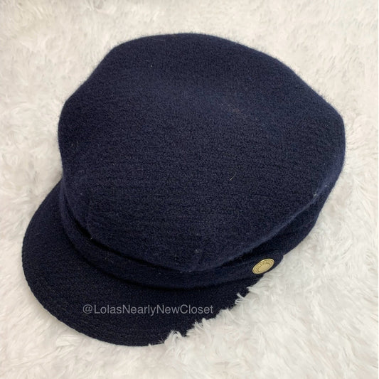 y2k Coach Blue 100% Wool Hat Cap