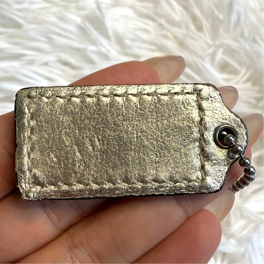 1.5" COACH Fob Bag Charm Hang tag Hangtag
