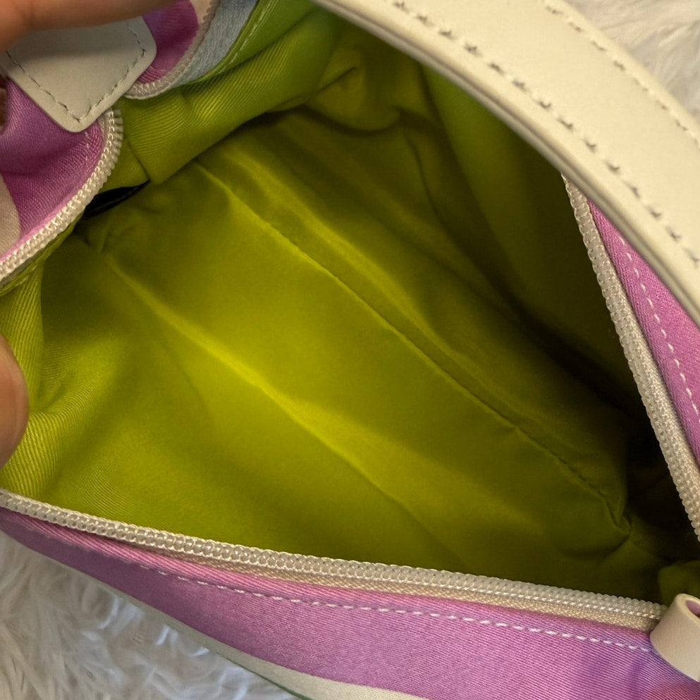 y2k COACH F40494 Hampton Stripped Mini Bag Purse